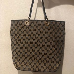 Authentic Gucci tote - very loved, but still in decent condition!